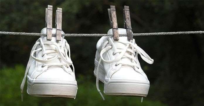 sécher les chaussures