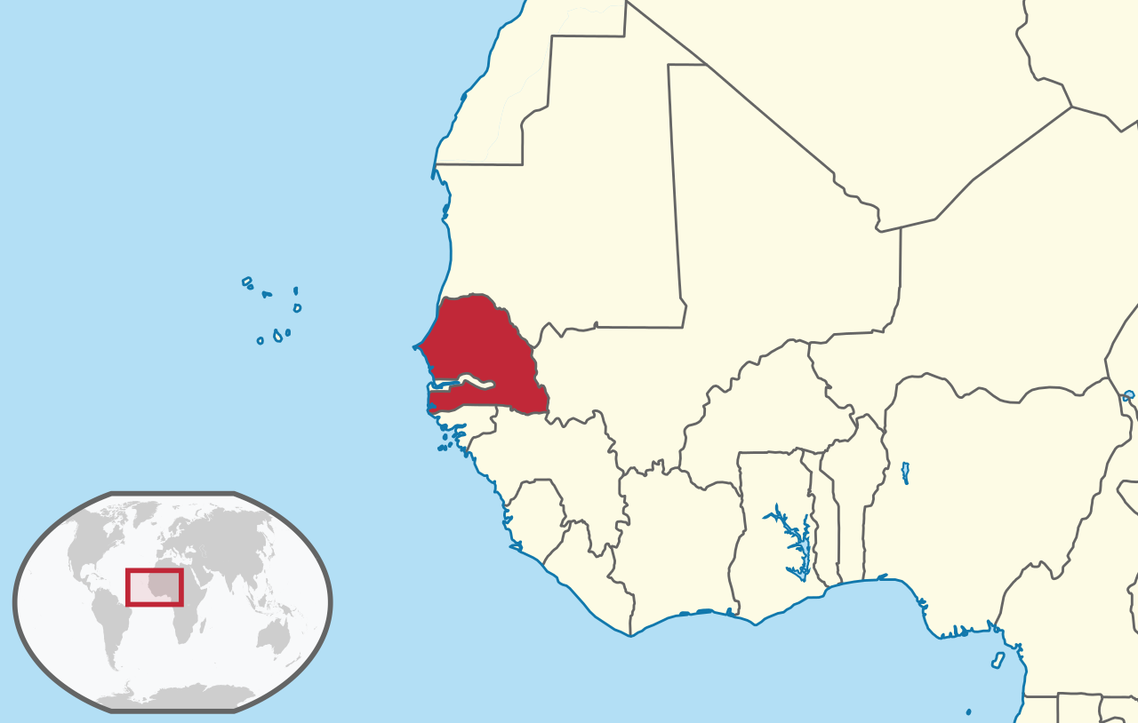 Carte Sénégal
